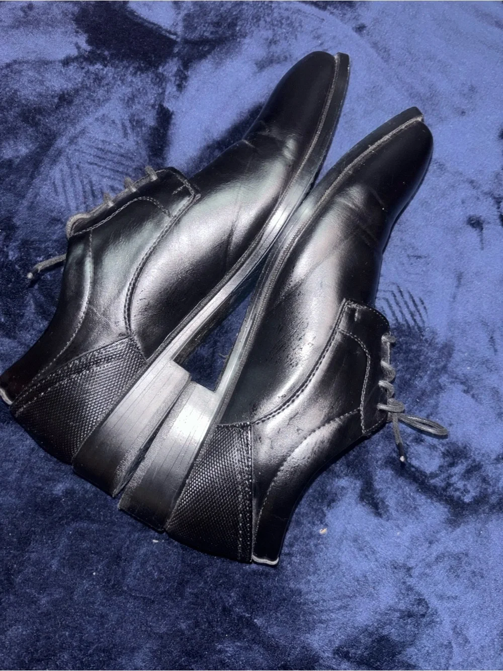 Black Men's Lace-Up Dress Shoes
